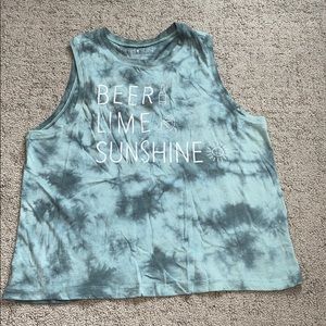 “Beer, lime, sunshine” tank